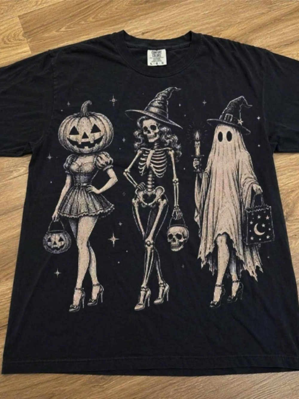 Black Halloween Trio Graphic Tee